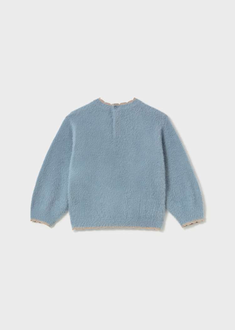 Blue Flower Sweater