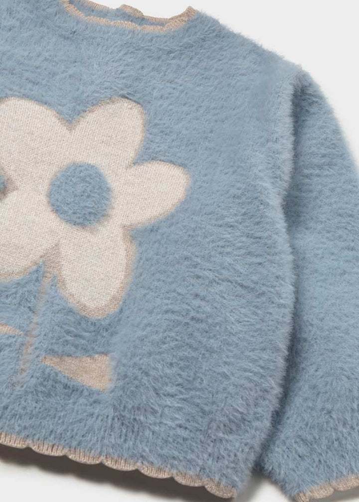 Blue Flower Sweater