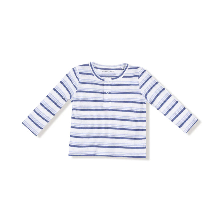 Blue Vintage Stripe L/S Henley