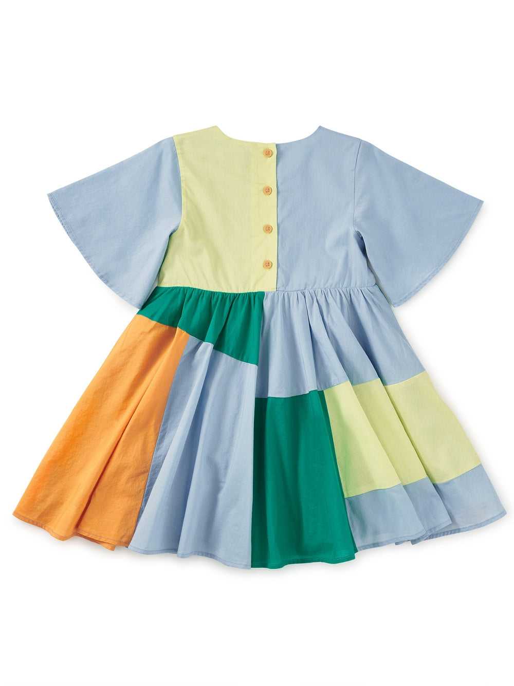 Scenic Blue Patchwork Dress