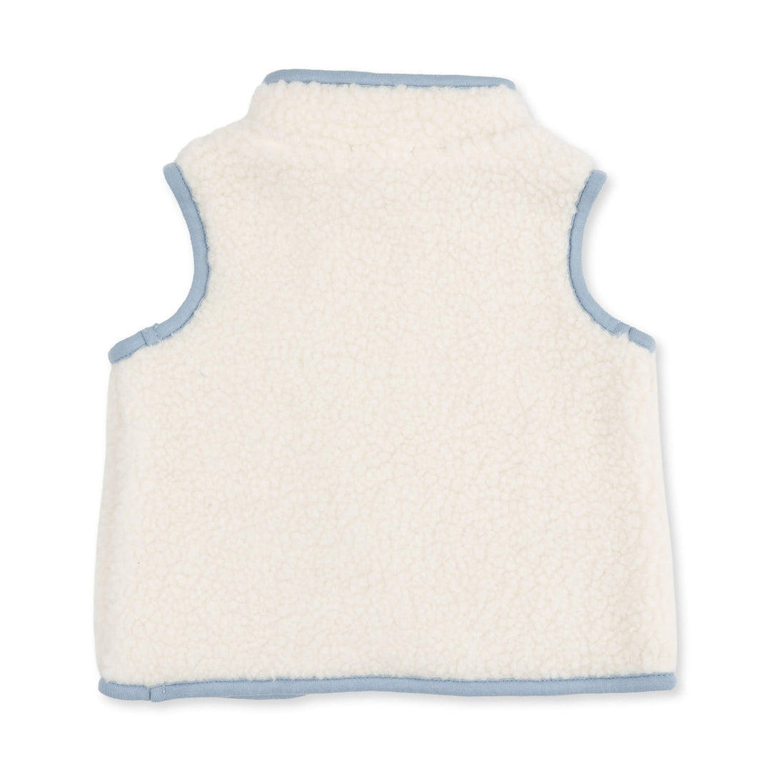 Sherpa Zip Vest - Blue