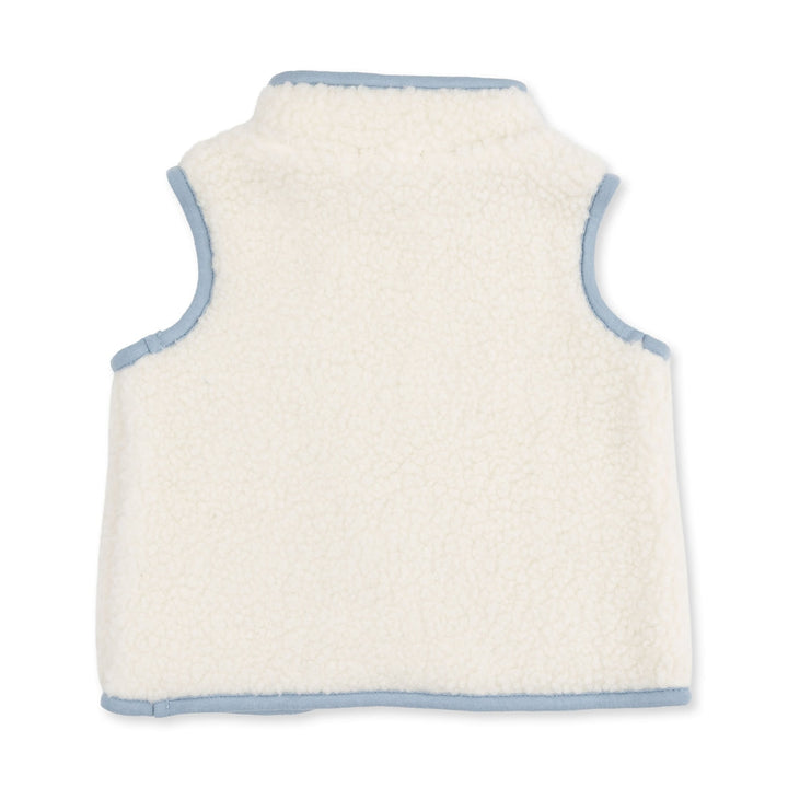 Sherpa Zip Vest - Blue