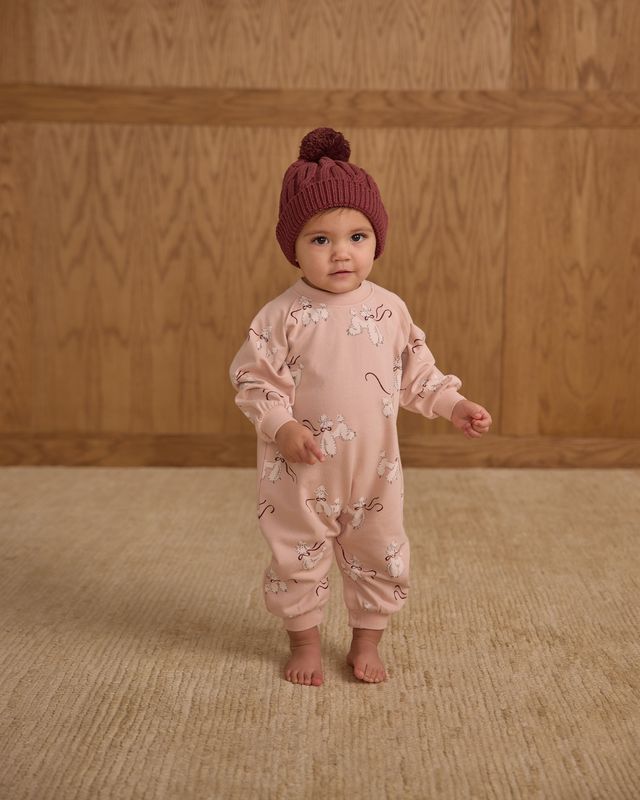Blush Poodles Raglan Jumpsuit