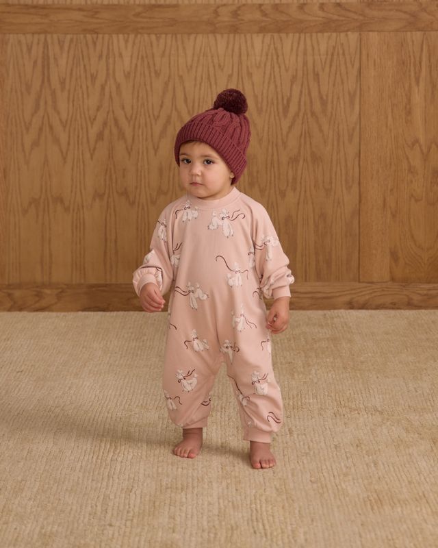 Blush Poodles Raglan Jumpsuit