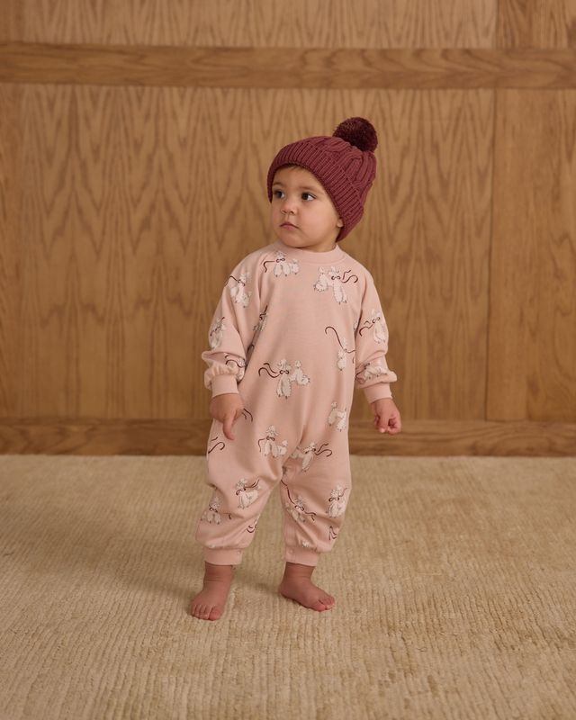 Blush Poodles Raglan Jumpsuit