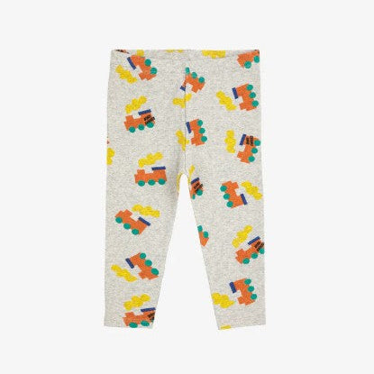 Heather Grey Bobo Choo Choo AOP Leggings