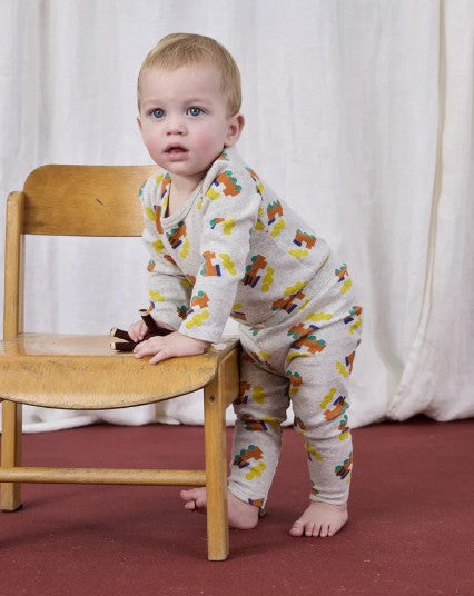 Heather Grey Bobo Choo Choo AOP Leggings