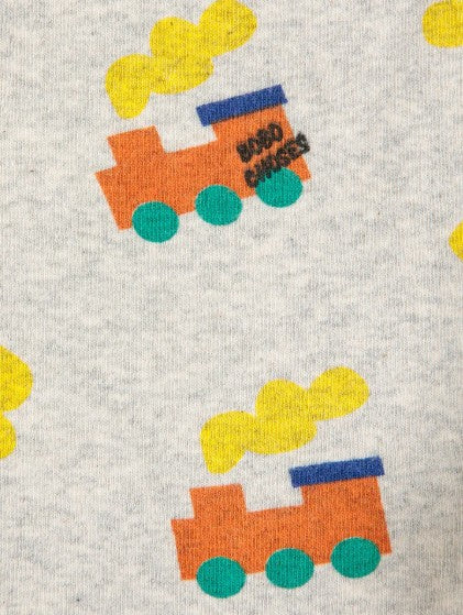 Heather Grey Bobo Choo Choo AOP Leggings