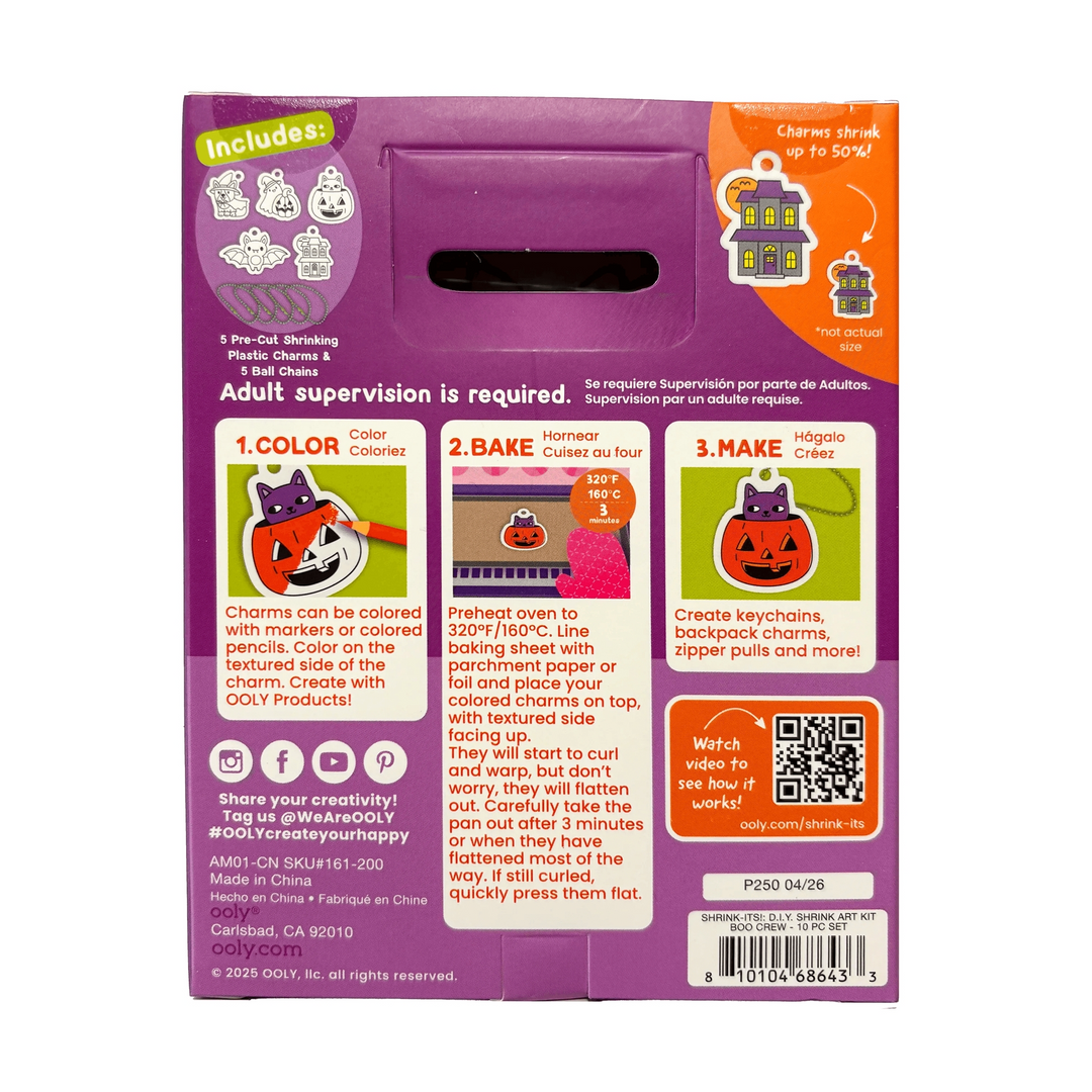 Mini Shrink-Its! DIY Shrink Art Kit - Boo Crew