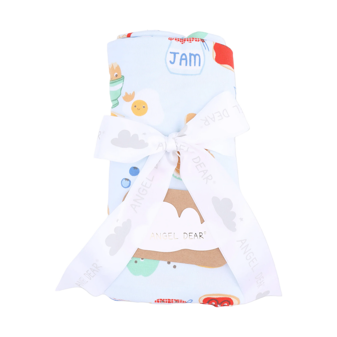 Swaddle Blanket - Breakfast Club Blue
