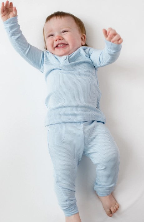 Breeze Ribbed Infant Henley Set