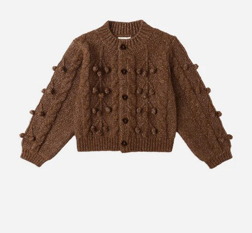 Brown Bobble Cardigan