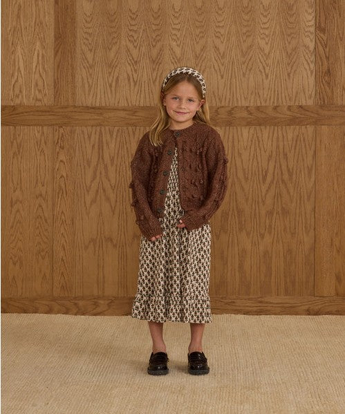 Brown Bobble Cardigan