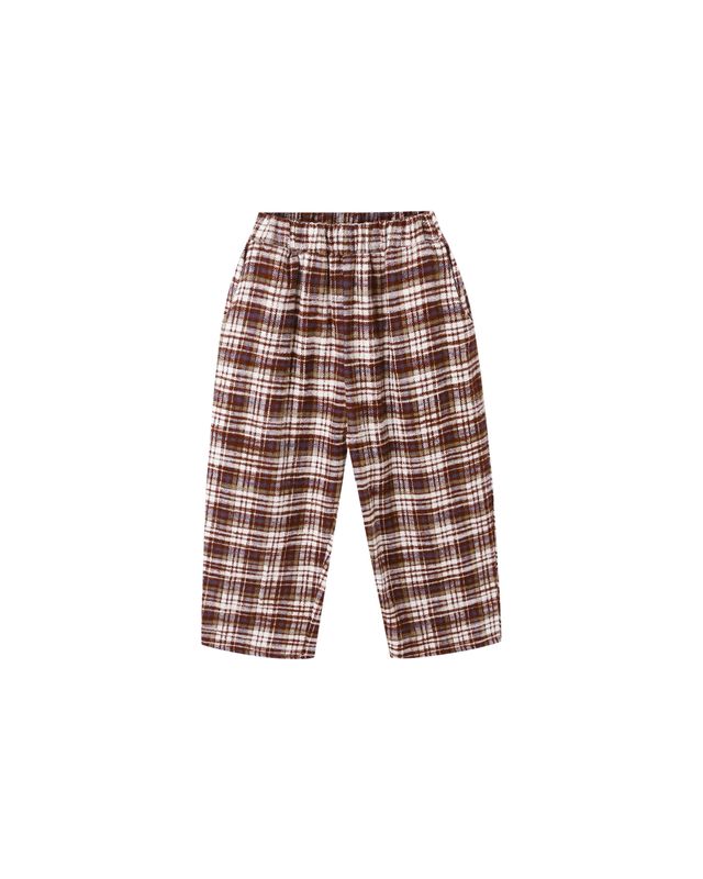 Burgundy Plaid Palmer Pant