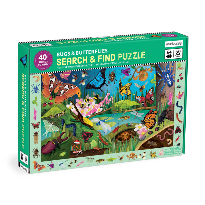 Bugs + Butterflies Search and Find Puzzle