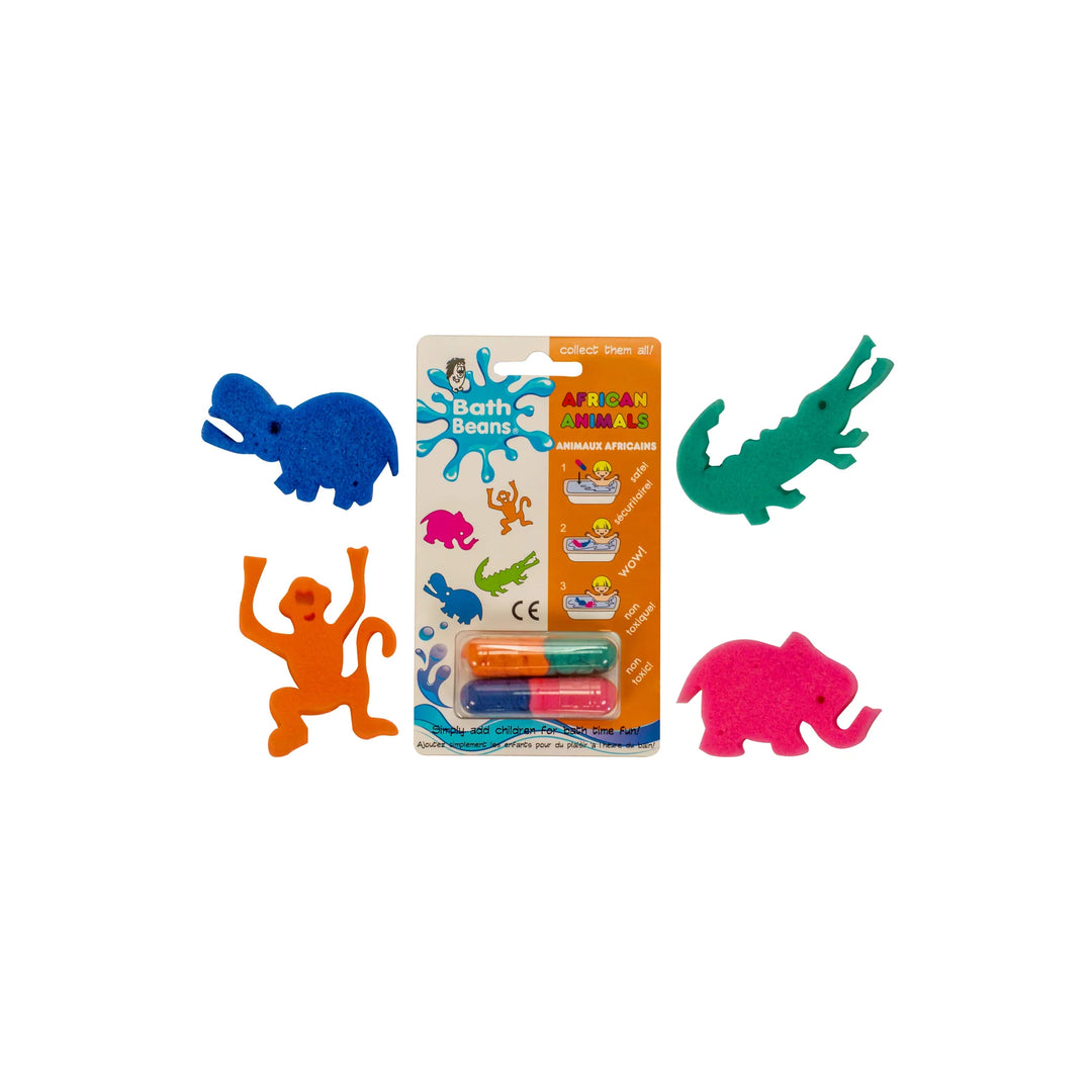 African Animals Bath Beans