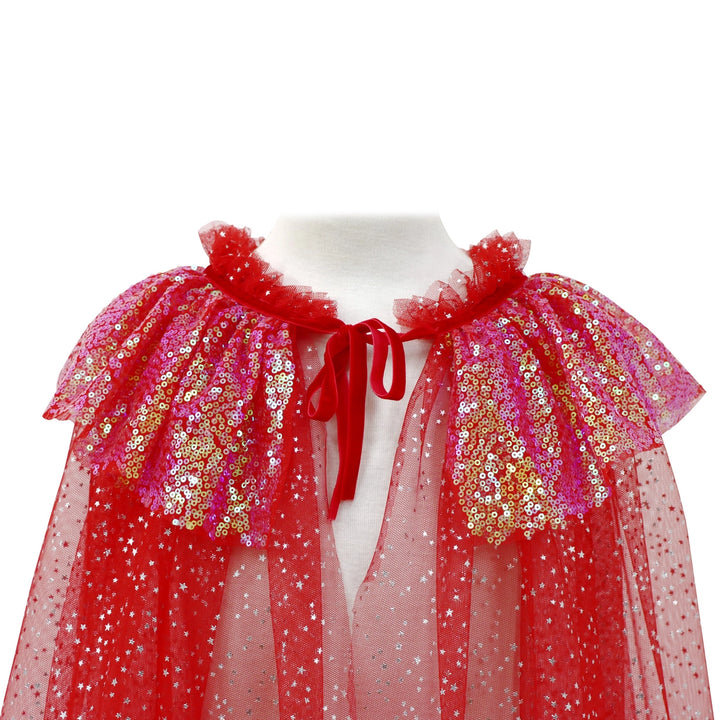 Red Twinkling Sequin Cape