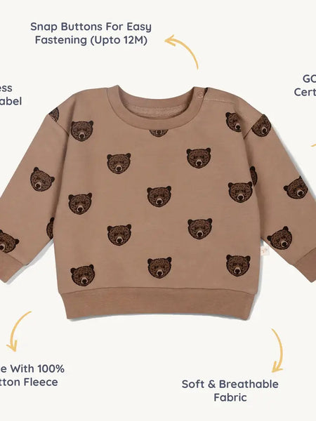 Wild Bear Organic Fleece Sweatshirt