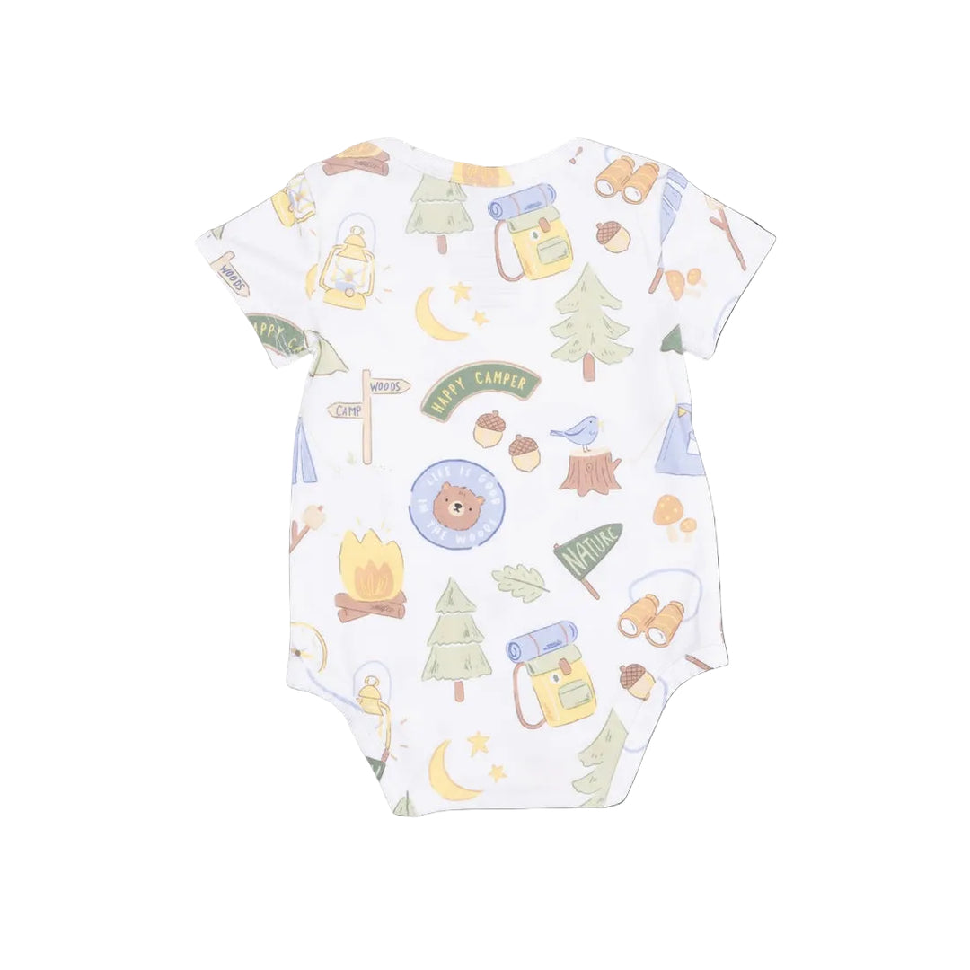 Camping Blue S/S Bodysuit