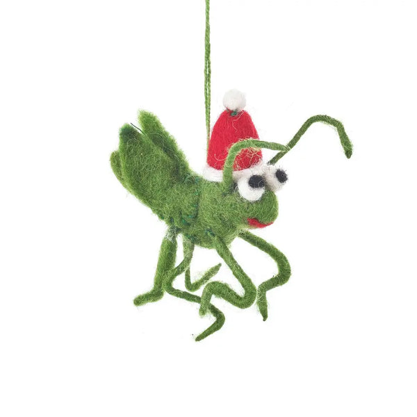 Christmas Cricket Felt Ornament