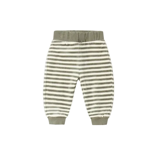 Velour Relaxed Sweatpant - Spruce Stripe