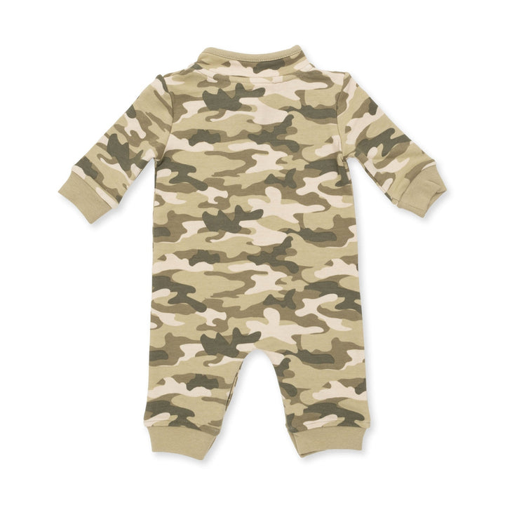 French Terry Romper - Green Camo