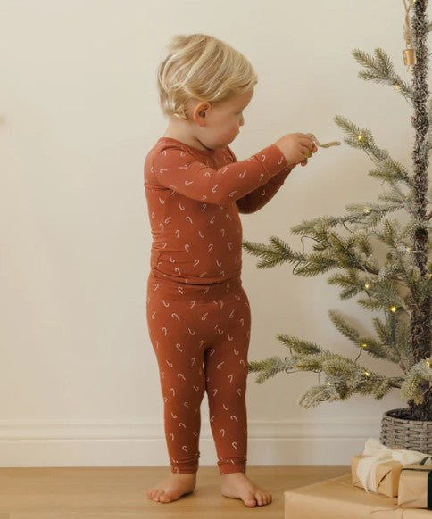 Bamboo Pajama Set - Candy Canes