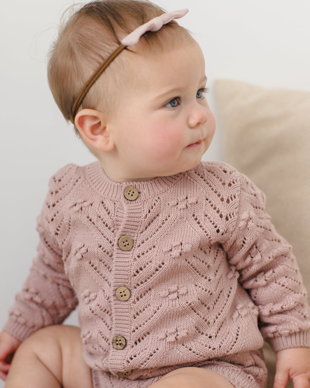 Mauve Knit Cardigan
