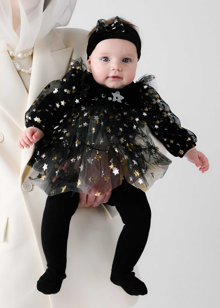 Glitter Star Cat Dress w/ Headband
