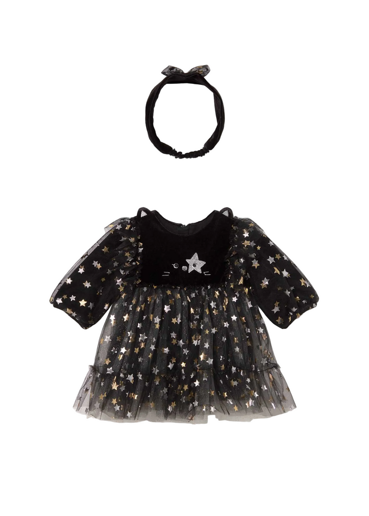 Glitter Star Cat Dress w/ Headband