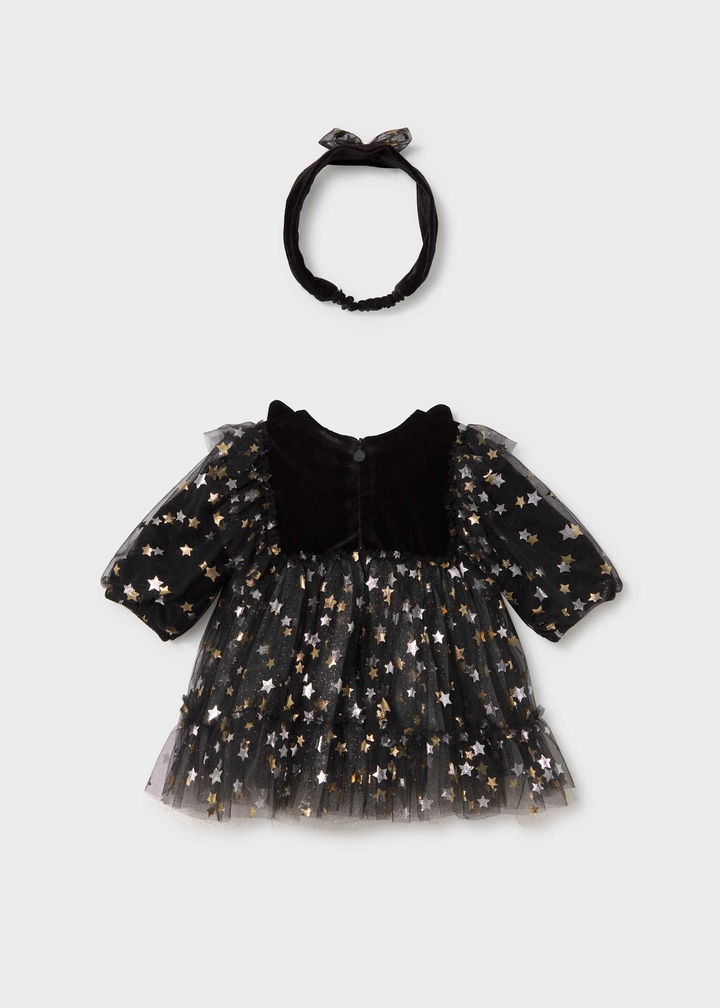 Glitter Star Cat Dress w/ Headband