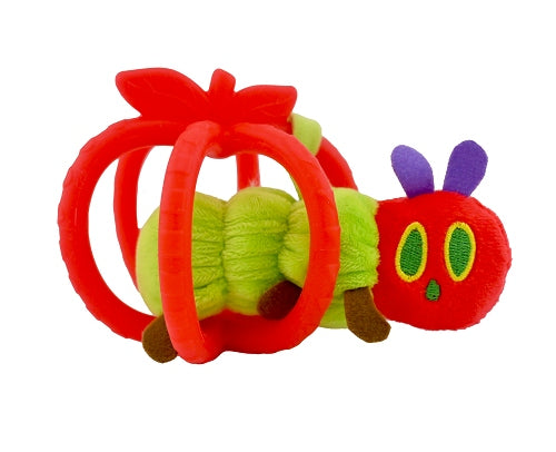 Very Hungry Caterpillar Silicon Apple + Plush Rattle Set