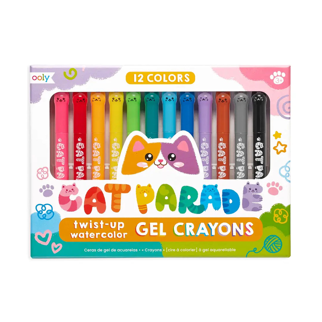 Cat Parade Twist-Up Watercolor Gel Crayons