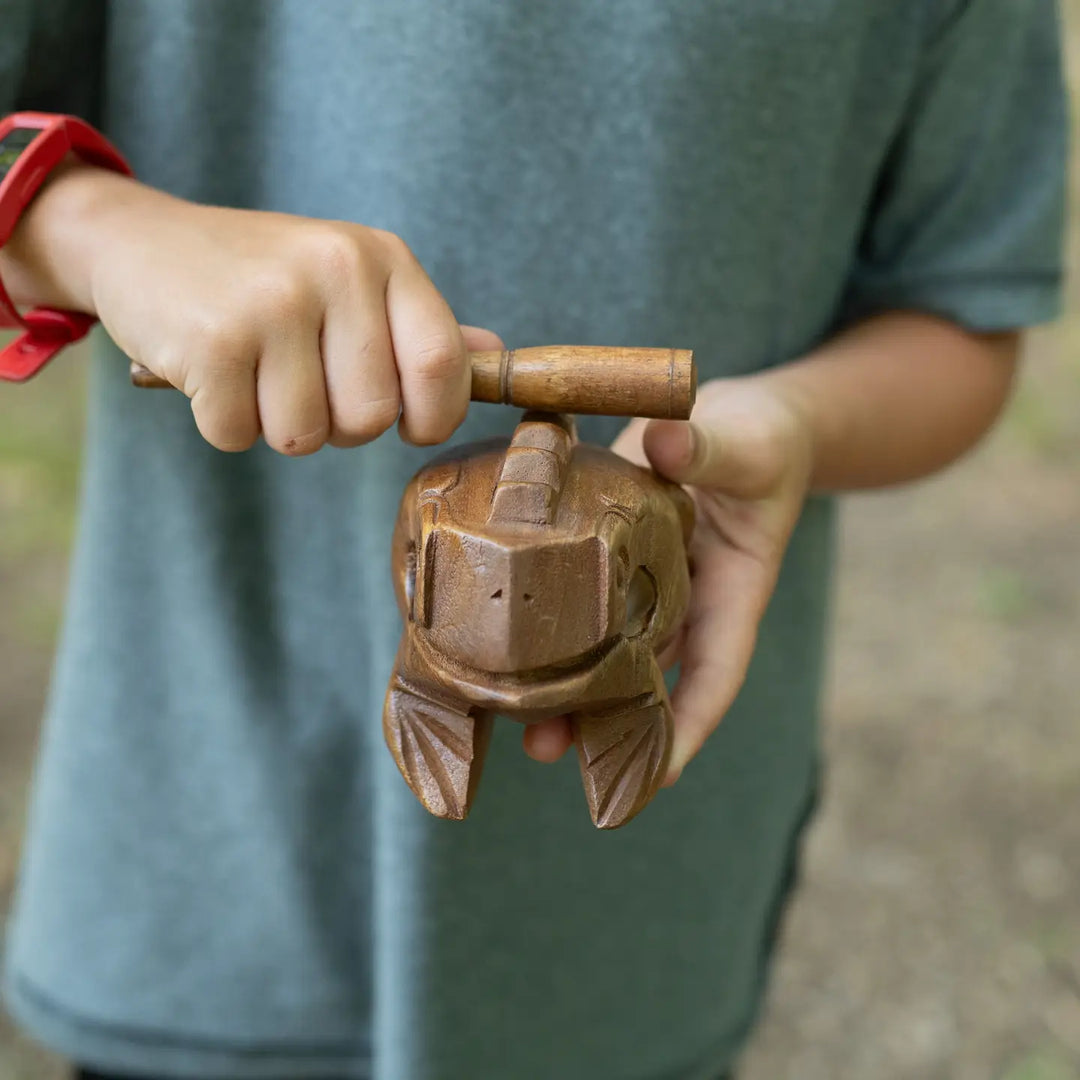 Wooden Croaking Frog