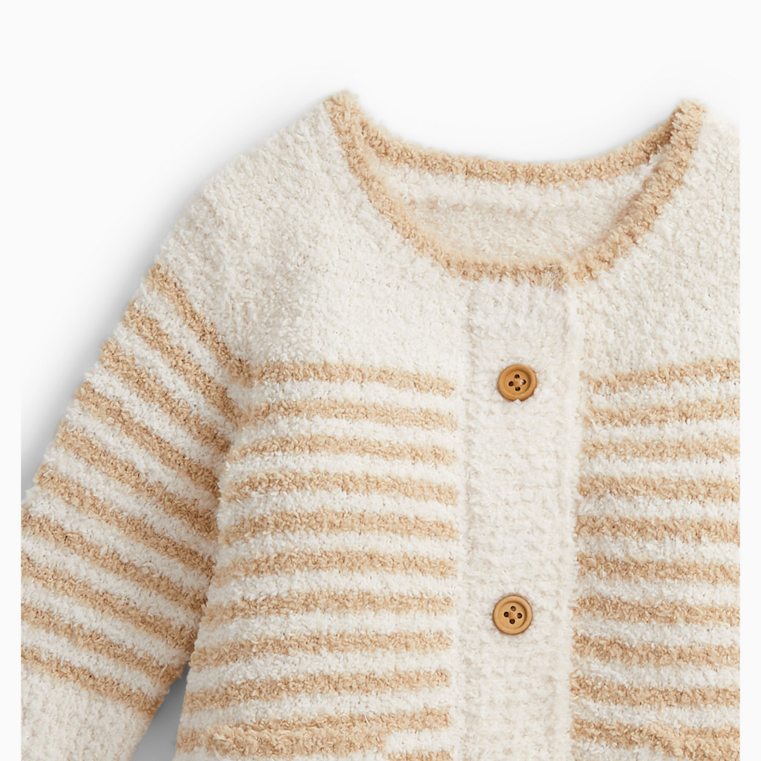 Sweater Romper - Chenille Cream
