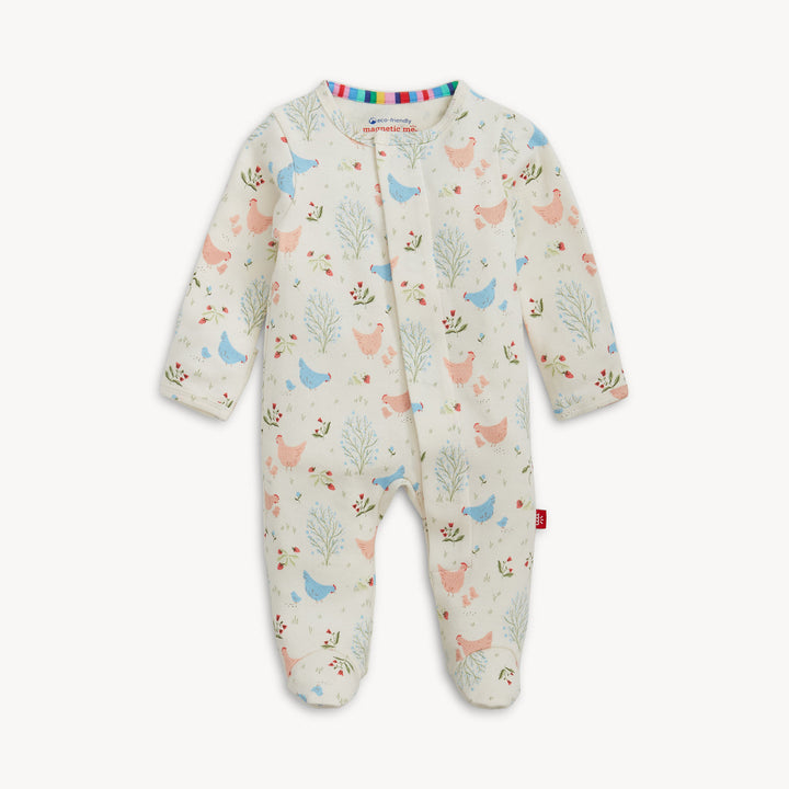 Chicken Tender Organic Cotton Footed Romper