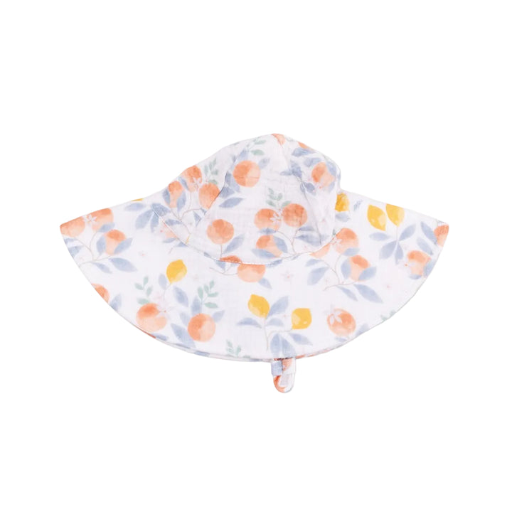 Wide Brim Sun Hat - Citrus Floral