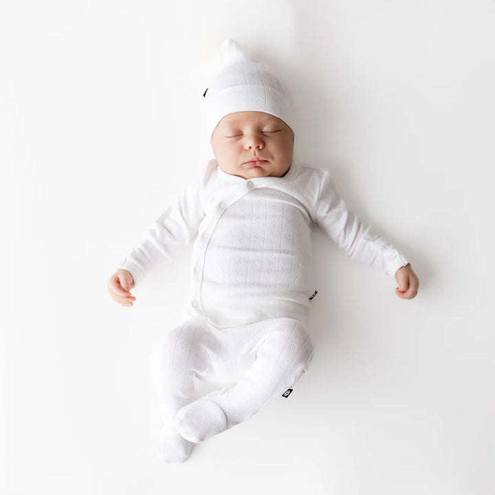 Pointelle Take Me Home Set w/ Cap - Cloud newborn