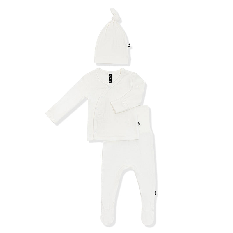 Pointelle Take Me Home Set w/ Cap - Cloud
