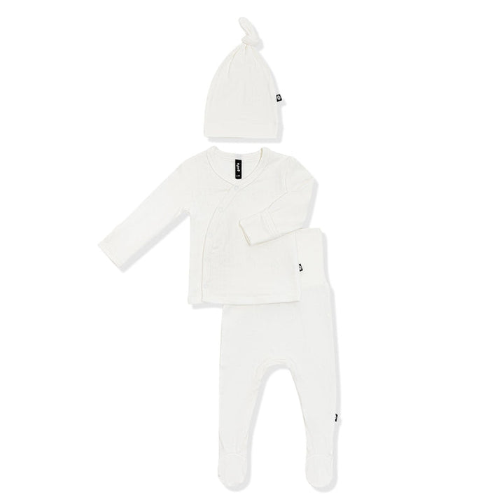 Pointelle Take Me Home Set w/ Cap - Cloud