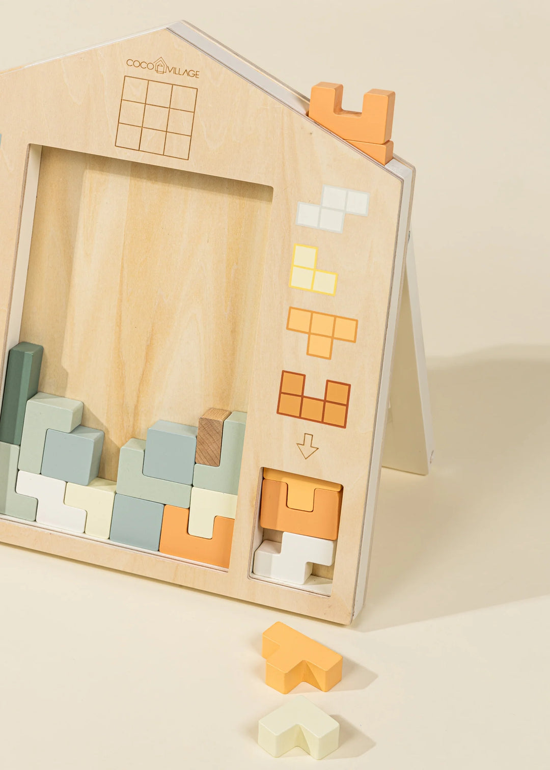 Wooden Tetris Puzzle