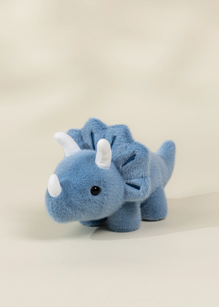 Blue Triceratops Dino Plush