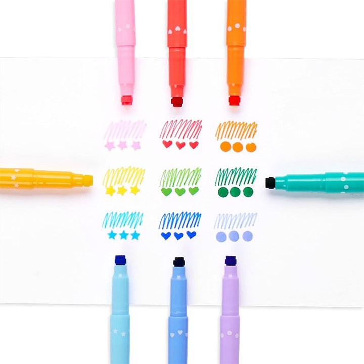 Confetti Stamp: Double-Ended Markers