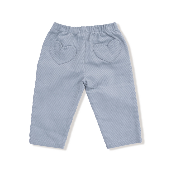 Cord Pant with Heart Pockets - Quarry