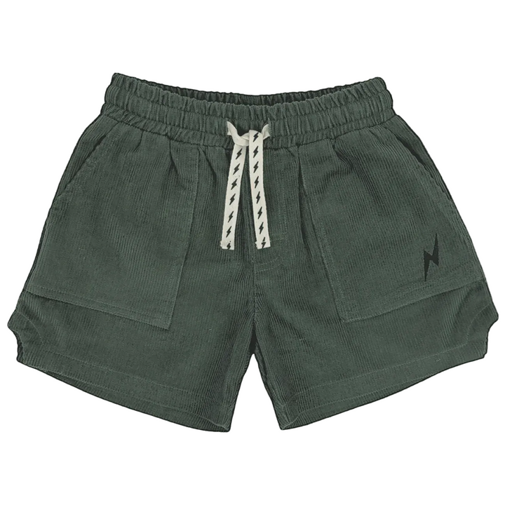 Corduroy Retro Dad Shorts - Pine Bolt