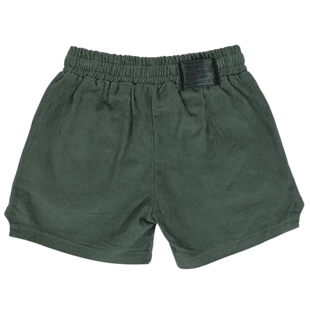Corduroy Retro Dad Shorts - Pine Bolt