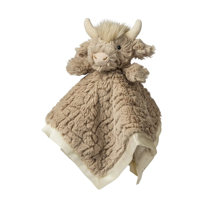 Tan Putty Nursery Highland Cow Blanket