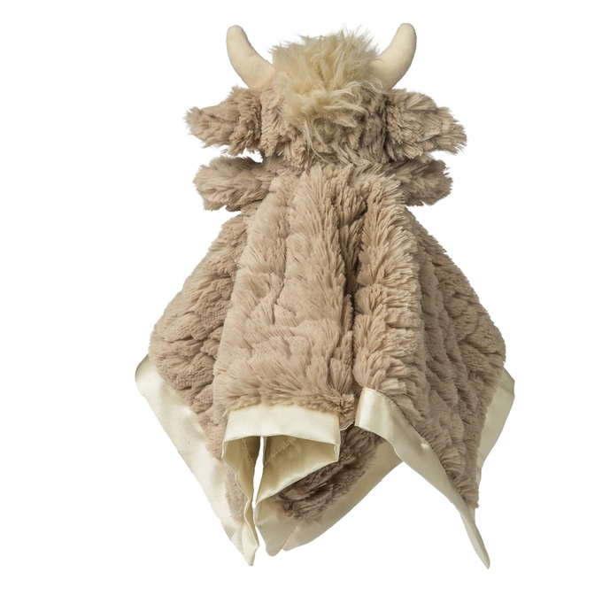 Tan Putty Nursery Highland Cow Blanket