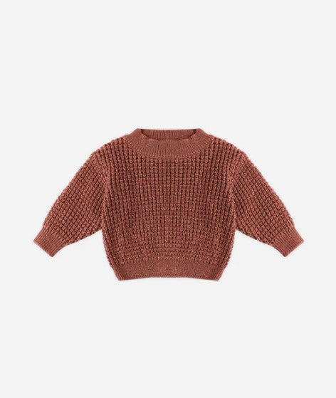 Chunky Knit Sweater - Cranberry