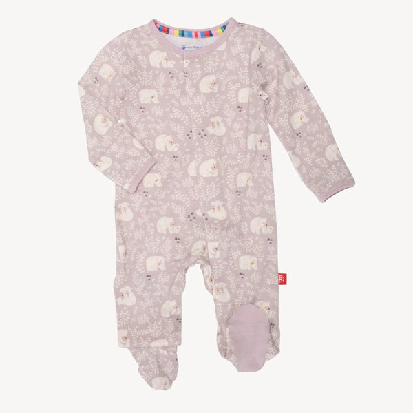 Cuddle Club Modal Footed Romper